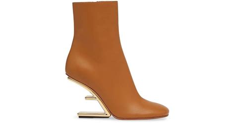 fendi first leather wedge booties|Saks Fifth Avenue.